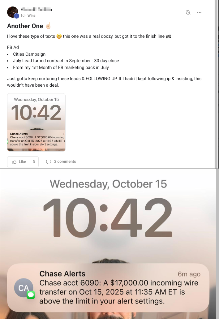 Student - $17K wire, first month
